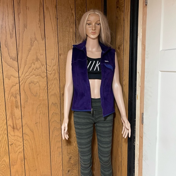 Patagonia Re Tool Fleece Vest Purple-zip Up - Picture 11 of 16